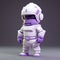 Childlike Purple Space Suit 3d Model