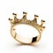 Childlike Simplicity: Queen\\\'s Gold Ring Inspired By Crown