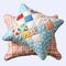 Childlike Simplicity: Quilt Pattern Pillow With Polka Dots