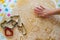 Children Baking Christmas Cookies cutting pastry