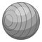 Children ball icon, gray monochrome style