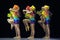 Children in bathing suits dancing on stage