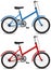 Children bicycle, boy and girl bike