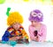 Children birthday party clown wigs blowing cake candles