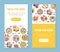 Children Breakfast Food and Meal Banner Design Vector Template