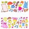 Children clothing Kindergarten boys and girls with clothes New clothing collection Dresses, trousers, shoes, hats, caps