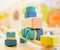 Children colorful educational wooden block toys
