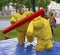 Children compete in merry martial arts
