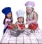 Children Cooking