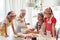 Children cooking in the kitchen