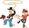 Children cowboy theme party