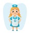 Children Dentist cute Character Illustration