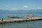 Children on Dock, Montana Lake