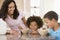 Children Eating Breakfast