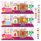 Children educational game of find ten differences. Vector funny activity