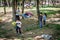 Children in Emirgan park in Istanbul, Turkey