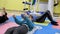 Children are Engaged in Physical Therapy, Gymnastics in a Rehabilitation Center