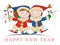 Children enjoy the New Year holidays