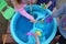 Children Exploring Bath Jelly in a Water Table