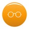 Children eyeglasses icon orange