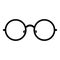 Children eyeglasses icon, simple style.