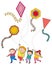 Children Flying Kites