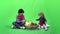 Children, fruits and green screen 4k ProRes, 4.2.2 10bit