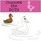 Children Games: Connect the Dots. Little cute duck.