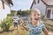 Children having fun with splashing water