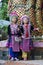 Children in hilltribe costume at Wat Phra Doi Suthep, near Chiang Mai, Thailand