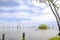 Children kayaking in Summer at Kow Swamp, Victoria Australia