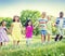 Children Kids Friendship Walking Happiness Concept