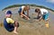 children making sand castles