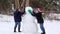 Children Making a Snowman