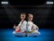 Children martial arts fighters