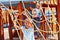 Children move out to slide in playground