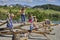 Children natural playground near Smartinsko lake, Celje