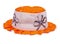 Children orange Panama hat