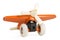 Children orange plane
