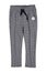 Children pants isolated. Close-up of a elegant gray white checkered trouser or sweatpants for child boy isolated on a white
