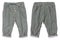 Children pants isolated. Closeup of green gray denim pants isolated on a white background. Sporty fashion for kids. Front and back