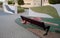 Children Park Bench Rubberized Area