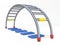 Children park toy climbing bridge 3D