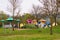 Children playground along the E 21, France