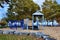 Children playground at lakeside park