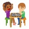 Children Playing Chess