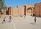 Children playing football in the street in Middle East