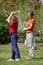 Children playing golf