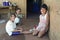 Children playing in Paraguayan shanty slum