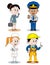 Children profession character